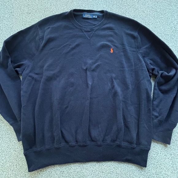 Polo by Ralph Lauren Navy Crewneck Sweater - Picture 4 of 13
